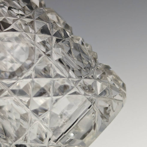 1905年 英国アンティーク カットグラス製 香水瓶 純銀蓋 S Blankensee